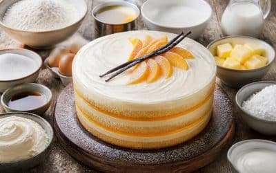 Recette du layer cake vanille et mangue