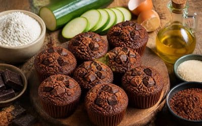 Recette de muffins au chocolat et aux courgettes