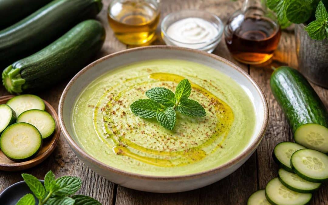 Recette du gaspacho de courgette au Monsieur Cuisine