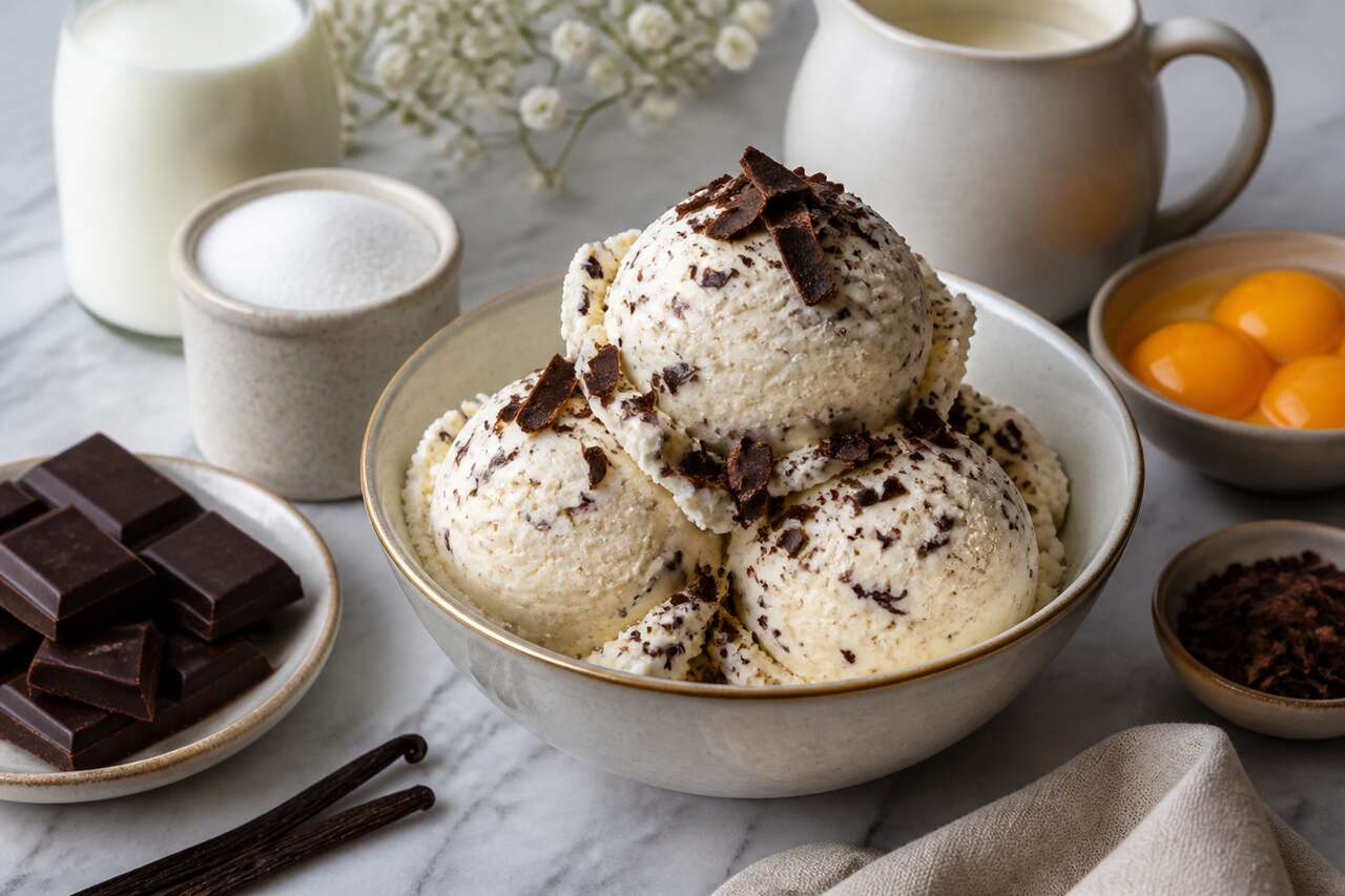 Recette de glace stracciatella maison