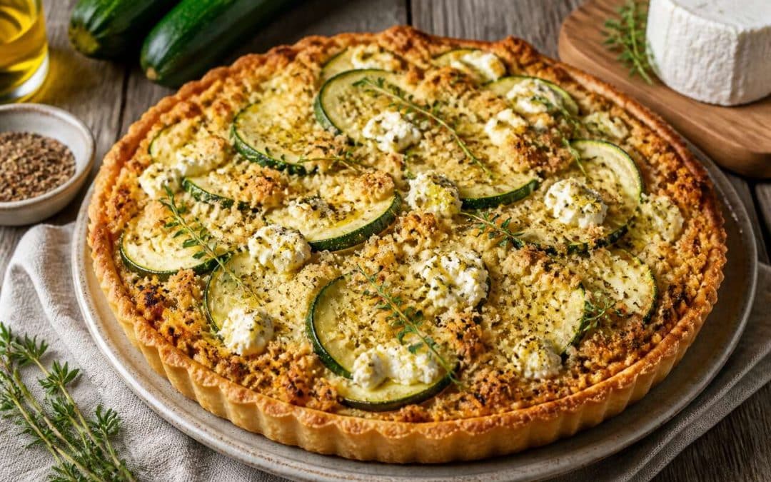 Recette de tarte crumble de courgette facile et gourmande