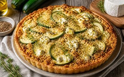 Recette de tarte crumble de courgette facile et gourmande