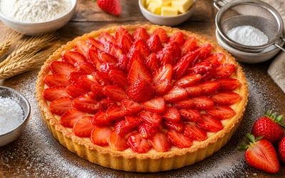 Recette de tarte aux fraises à la pâte brisée
