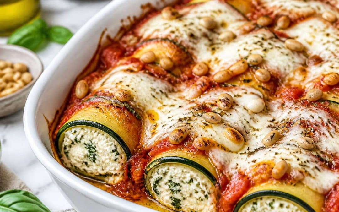 Recette facile de cannelloni de courgettes