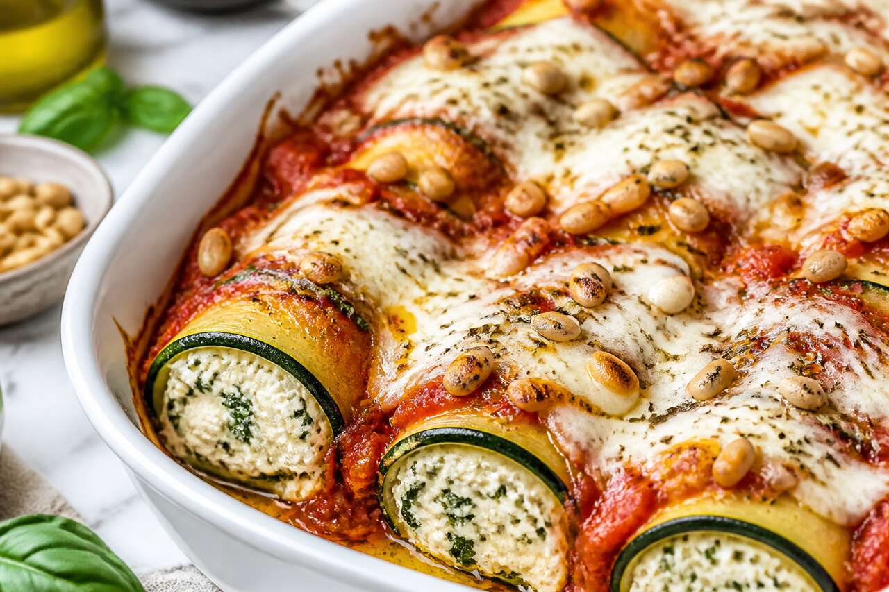 Recette facile de cannelloni de courgettes