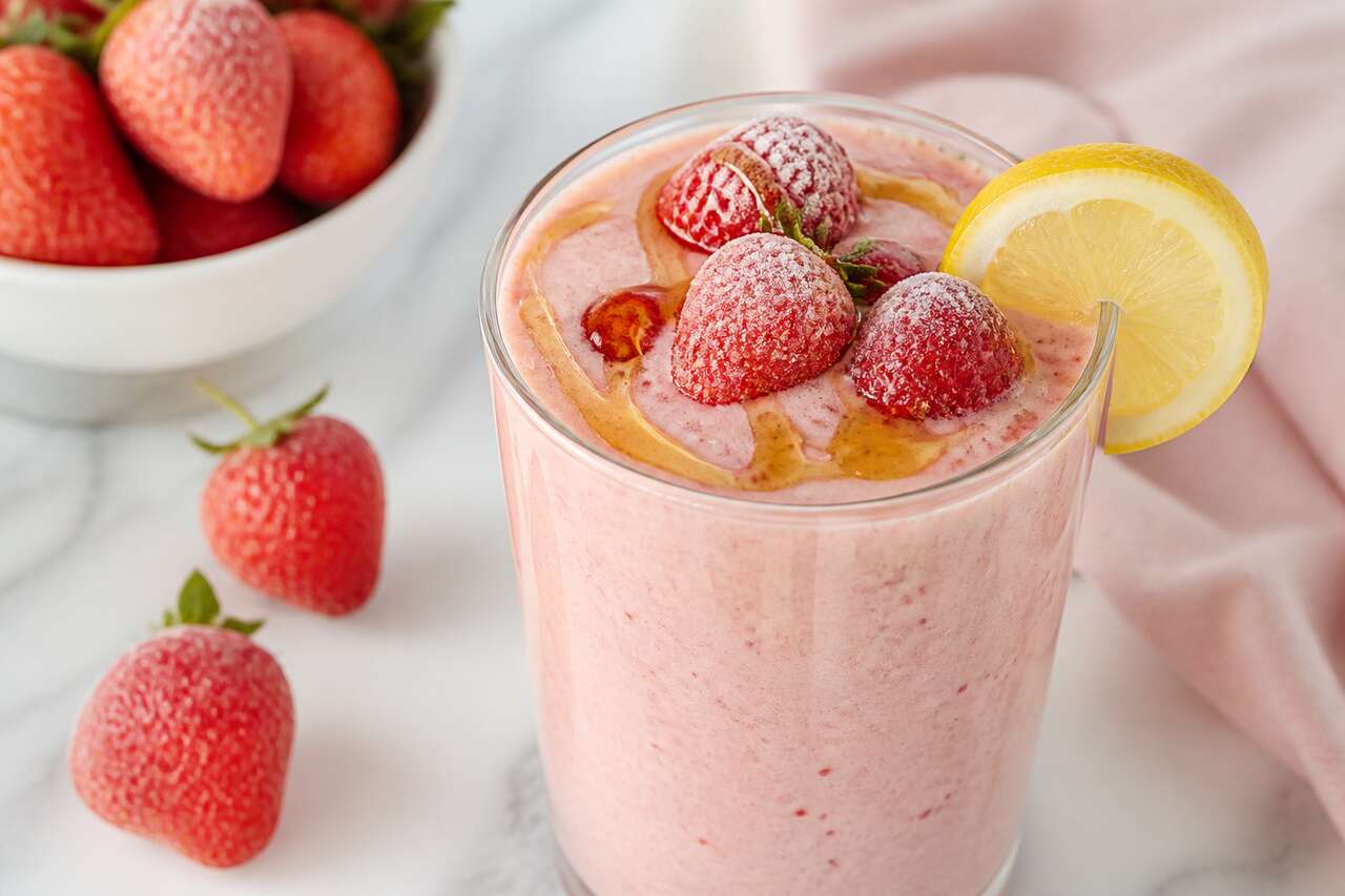 Recette de smoothie aux fraises facile et rapide