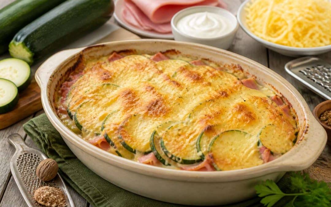 Gratin de courgettes et jambon facile : la recette gourmande et rapide