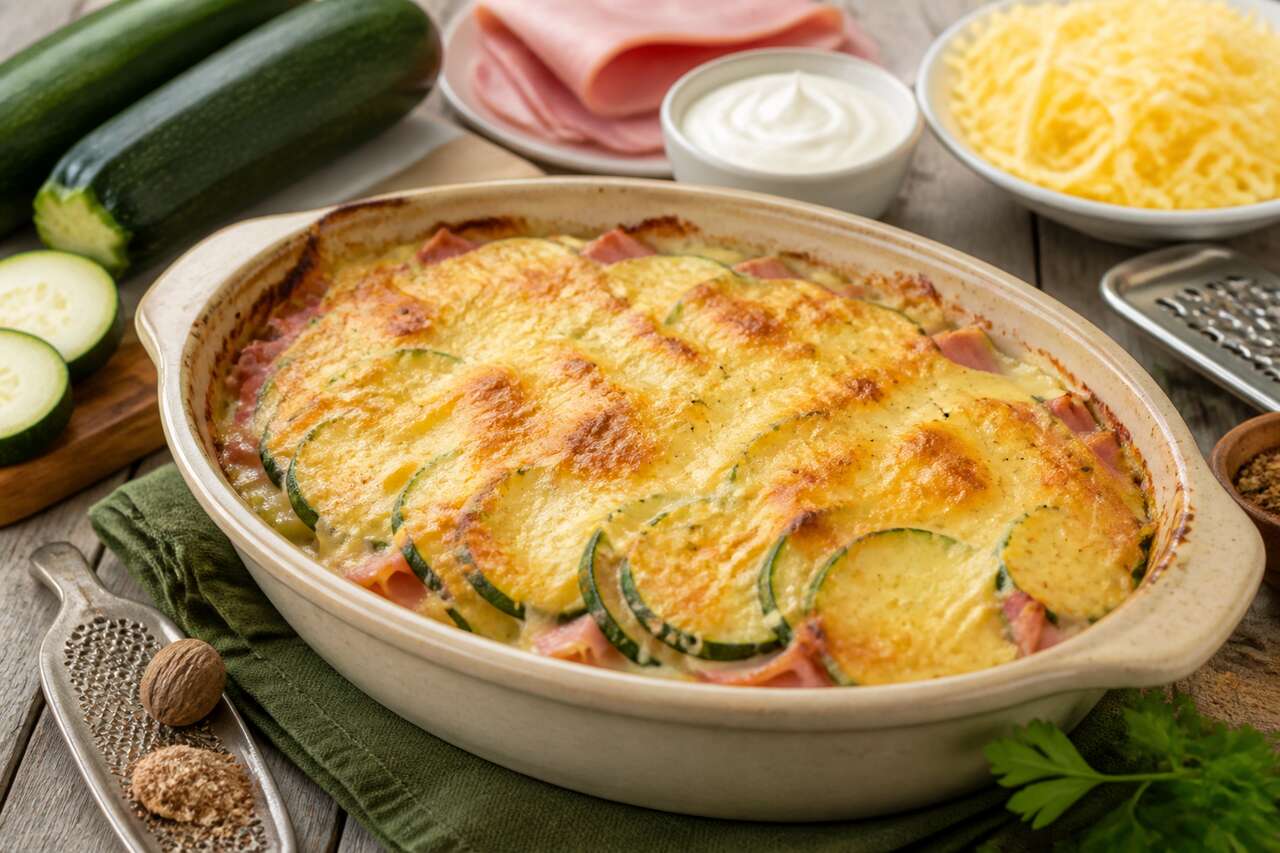 Gratin de courgettes et jambon facile : la recette gourmande et rapide