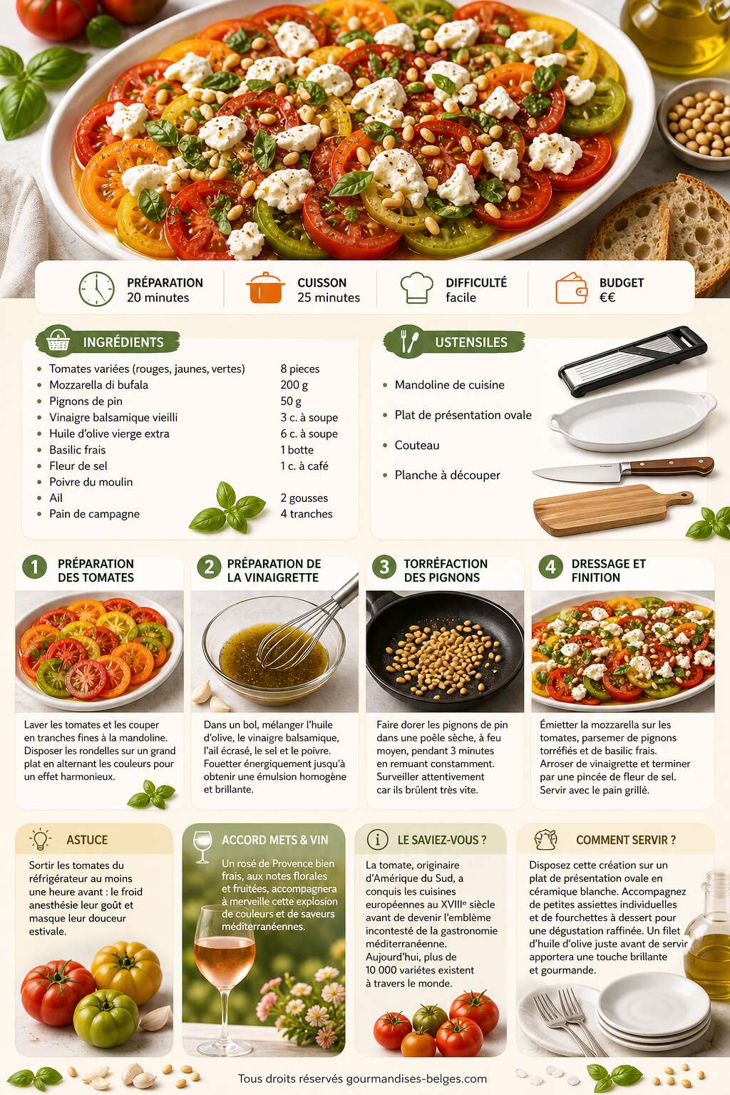 Fiche recette Recette de tomates en folie : un plat coloré et savoureux Fiche recette Recette de tomates en folie : un plat coloré et savoureux
