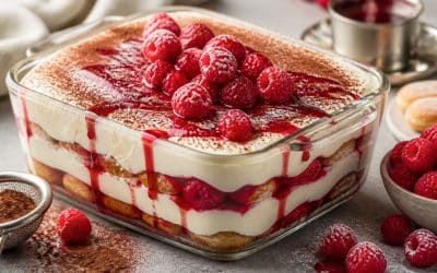 Recette du tiramisu aux framboises