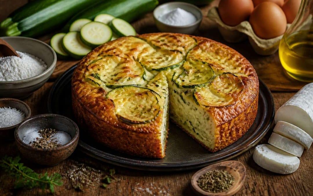 Recette de cake moelleux courgettes et chèvre à congeler