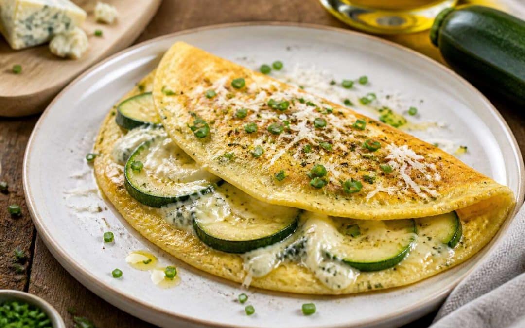 Recette d'omelette aux courgettes et au Gorgonzola AOP