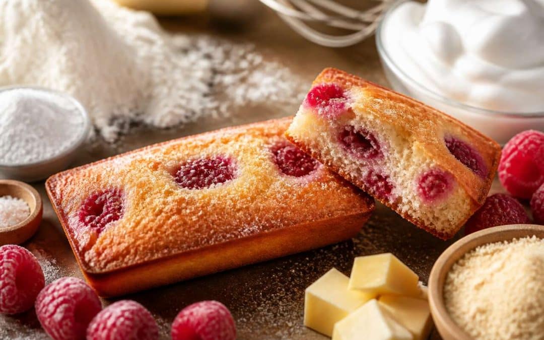 Recette du financier aux framboises