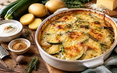 Gratin de courgettes et pommes de terre au Thermomix : la recette facile et gourmande