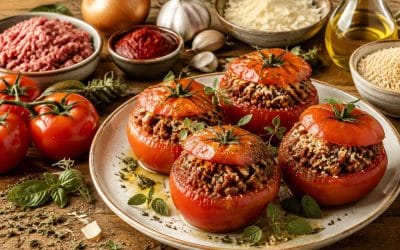 Recette de tomates farcies à la sauce bolognaise