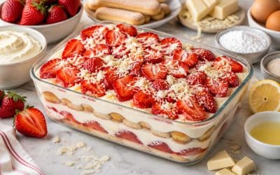 Tiramisu aux fraises et chocolat blanc fait maison : la recette gourmande