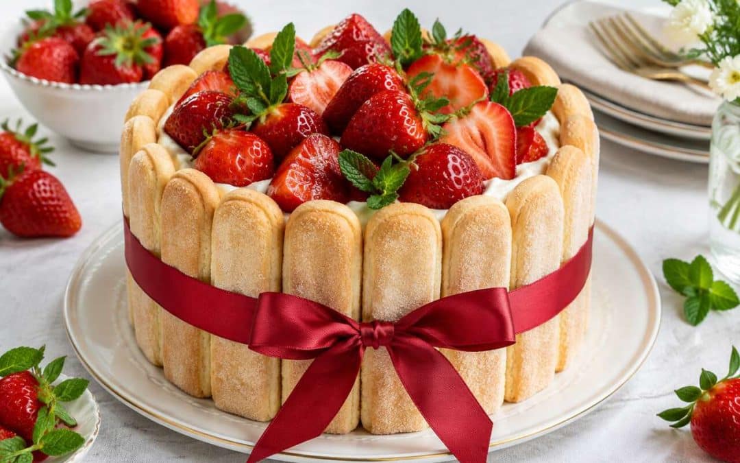 Charlotte aux fraises au Thermomix : la recette facile et gourmande