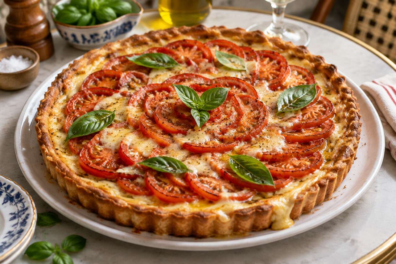 Recette rapide de tarte à la tomate