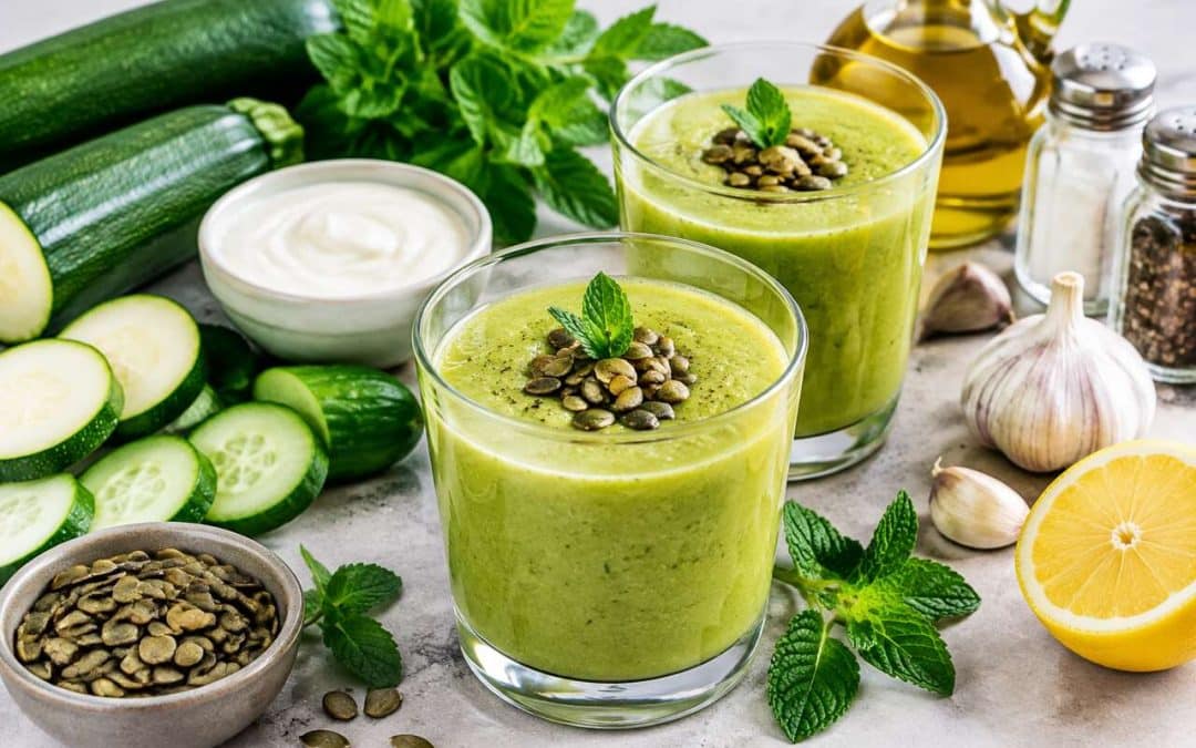 Recette de gaspacho de courgettes facile et économique