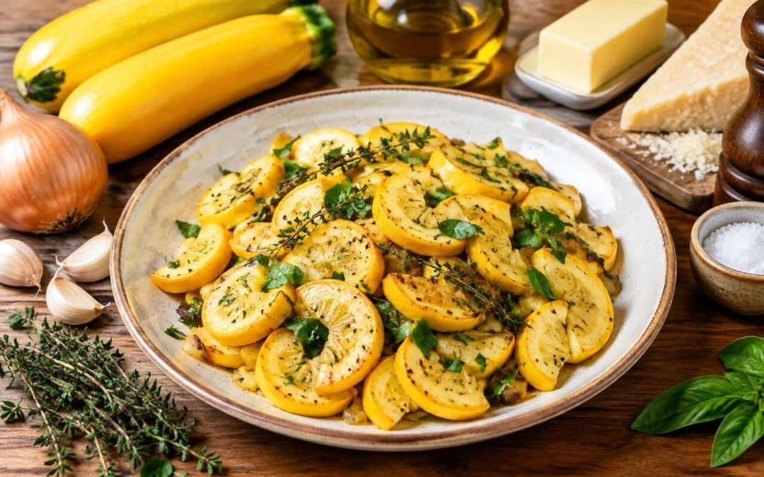 Recette facile de courgettes jaunes