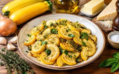Recette facile de courgettes jaunes
