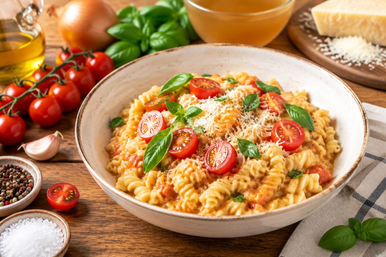 Recette facile de pastasotto aux tomates cerises