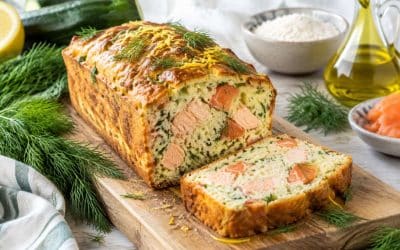 Recette facile de cake aux deux saumons et aux courgettes