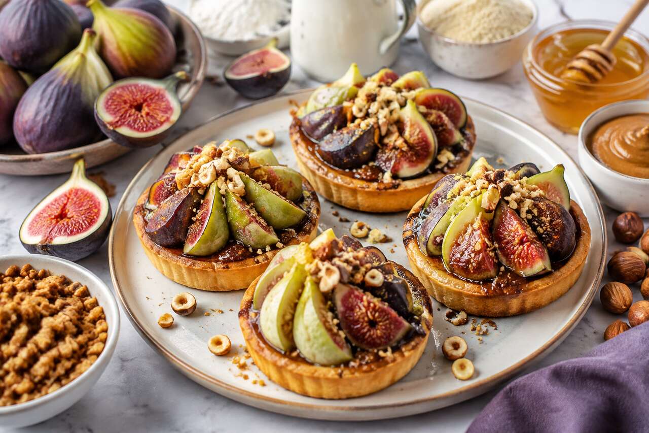Tartelettes aux figues et praliné de Thierry Mulhaupt