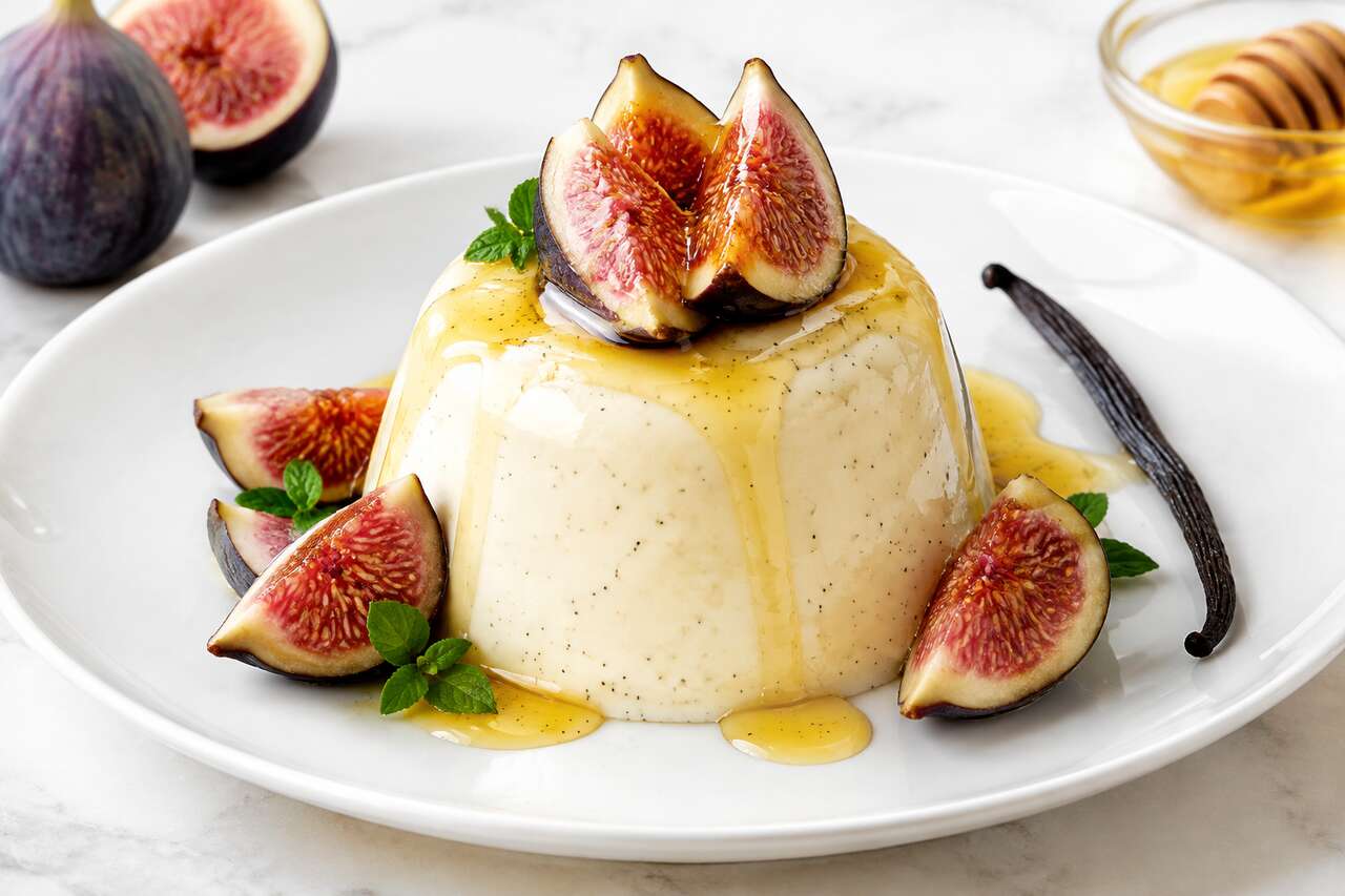 Recette de panna cotta aux figues et à la vanille