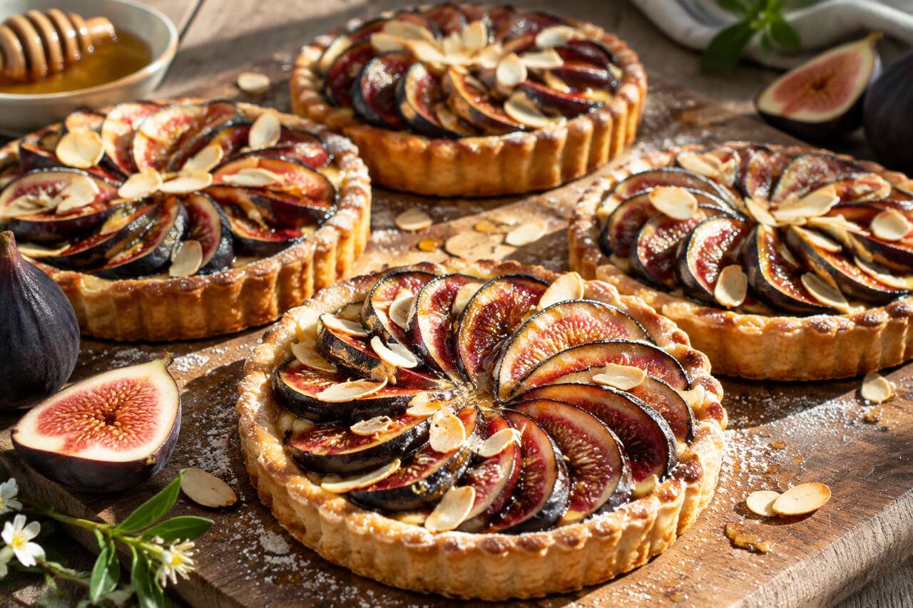 Recette de tartelettes aux figues fraîches
