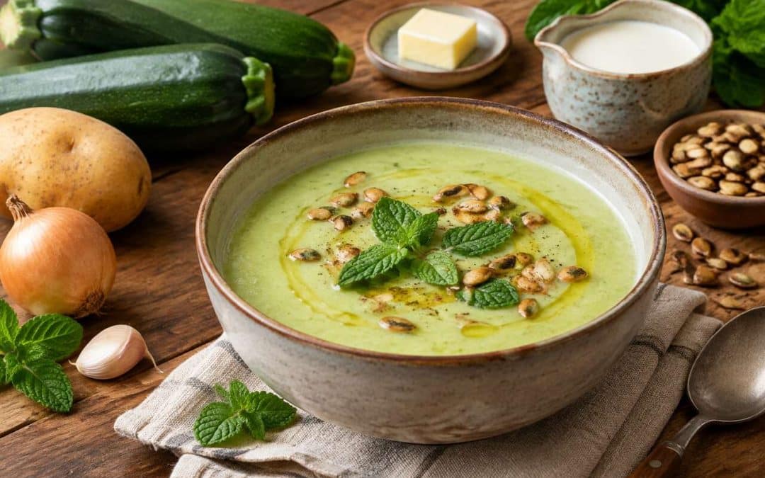 Recette facile de soupe de courgettes