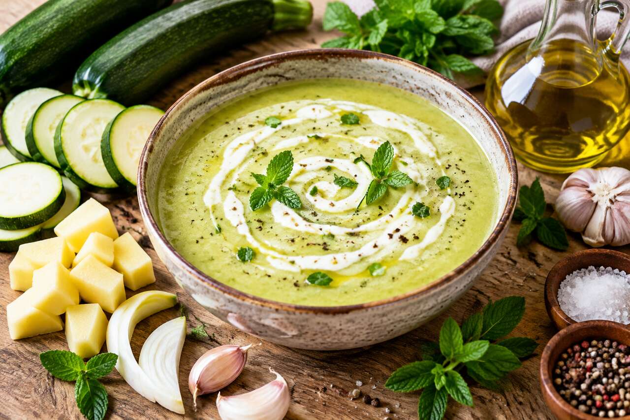 Recette de velouté de courgettes au Monsieur Cuisine