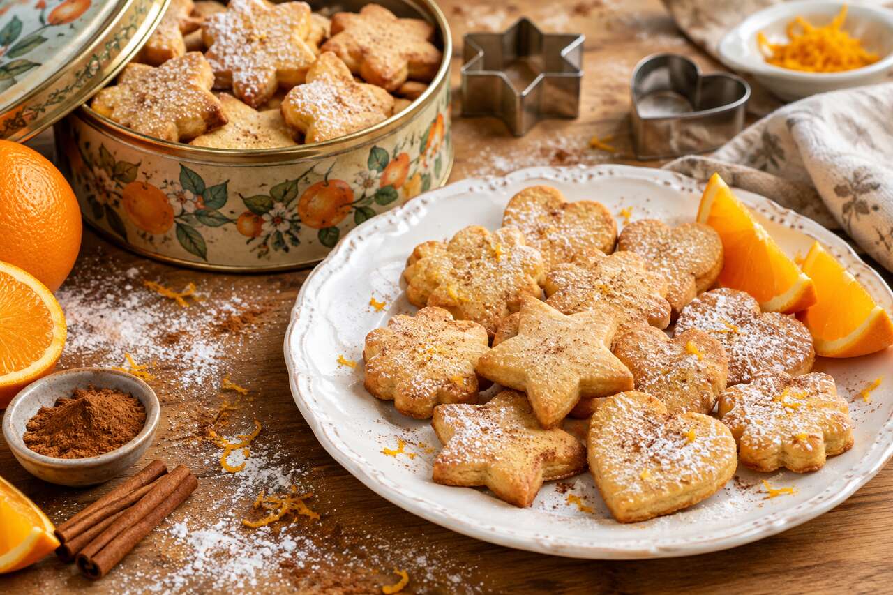 Recette de sablés à l'orange et à la cannelle