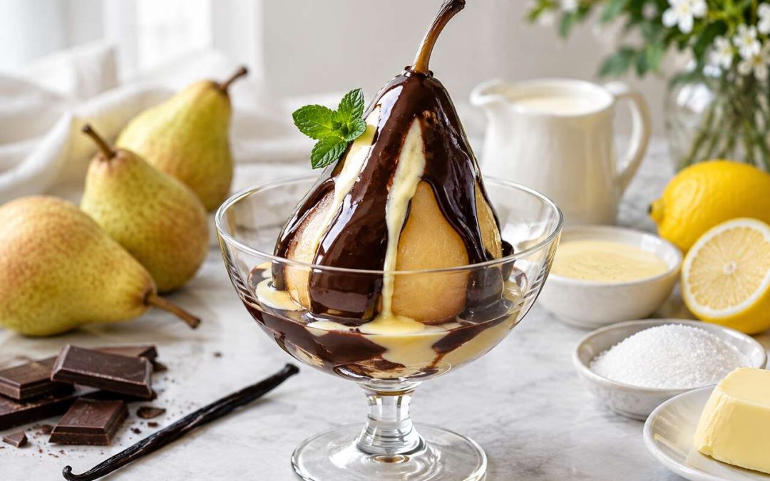 Recette facile de poires au chocolat