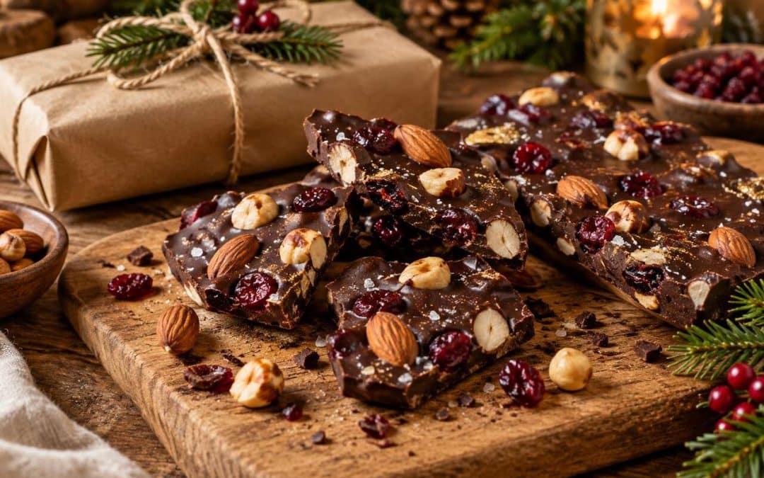 Recette de tablette de chocolat maison de Noël facile et pas chère