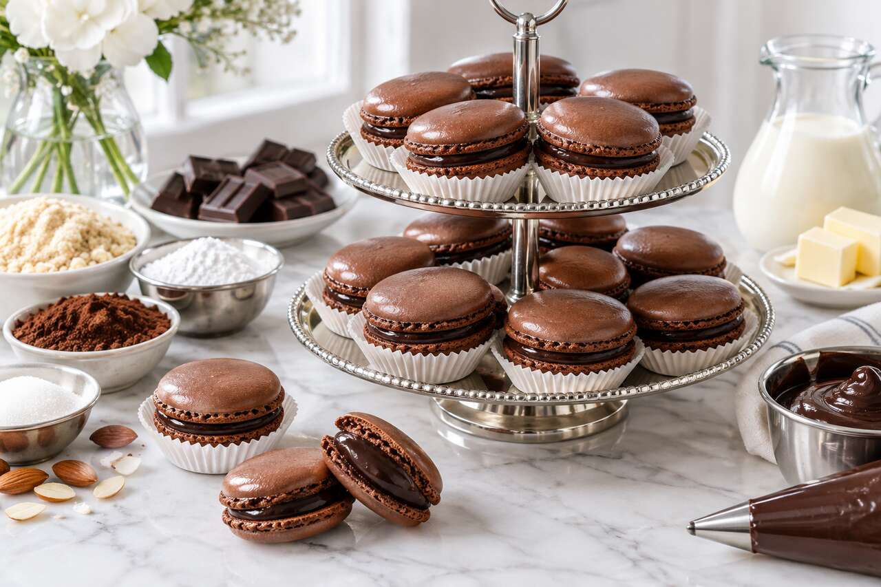 Recette de macarons au chocolat faciles et gourmands