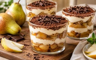 Recette du tiramisu aux poires et chocolat