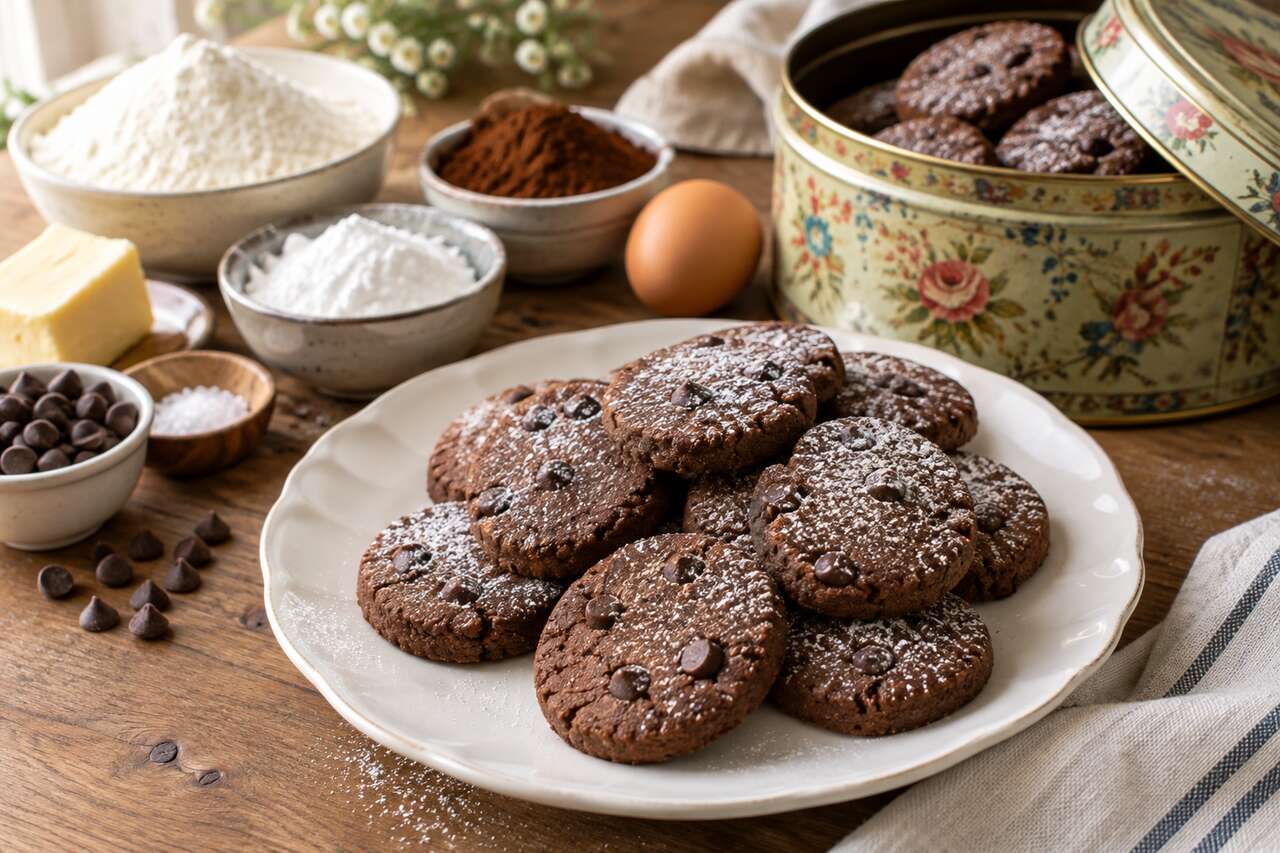 Recette de petits sablés au chocolat