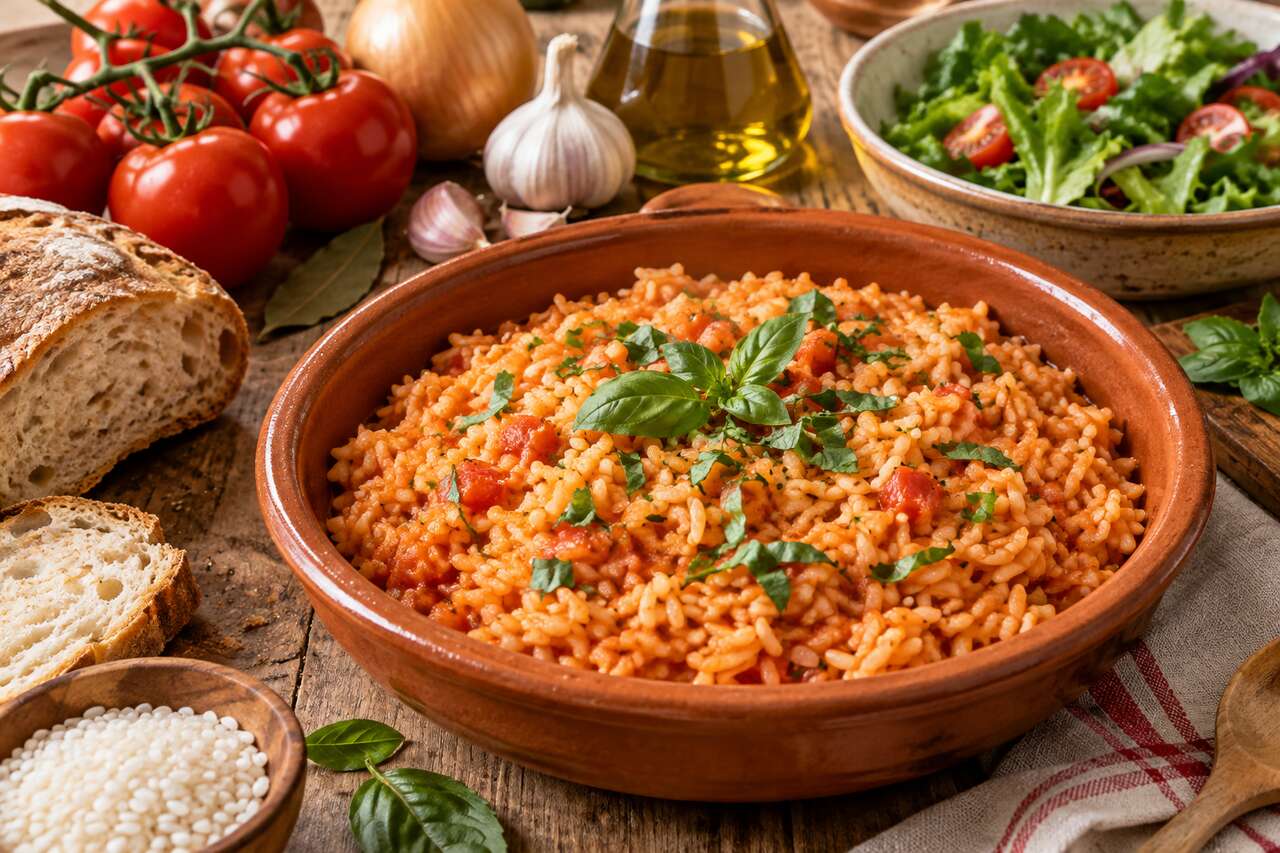 Riz aux tomates façon grand-mère : une recette réconfortante et facile