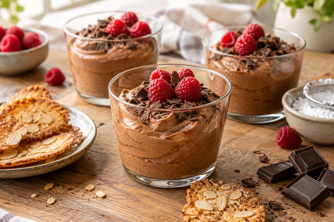 Recette de mousse au chocolat aérienne traditionnelle et facile