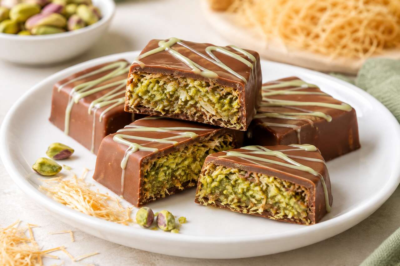 Chocolat de Dubaï aux pistaches et kadaïf : la vraie recette